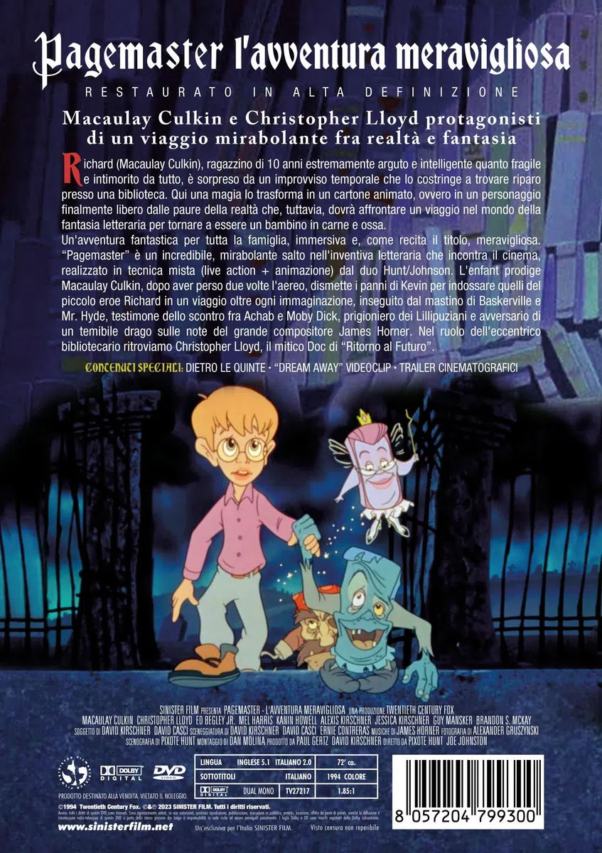 Pagemaster, L'Avventura Meravigliosa, Restaurato in Hd